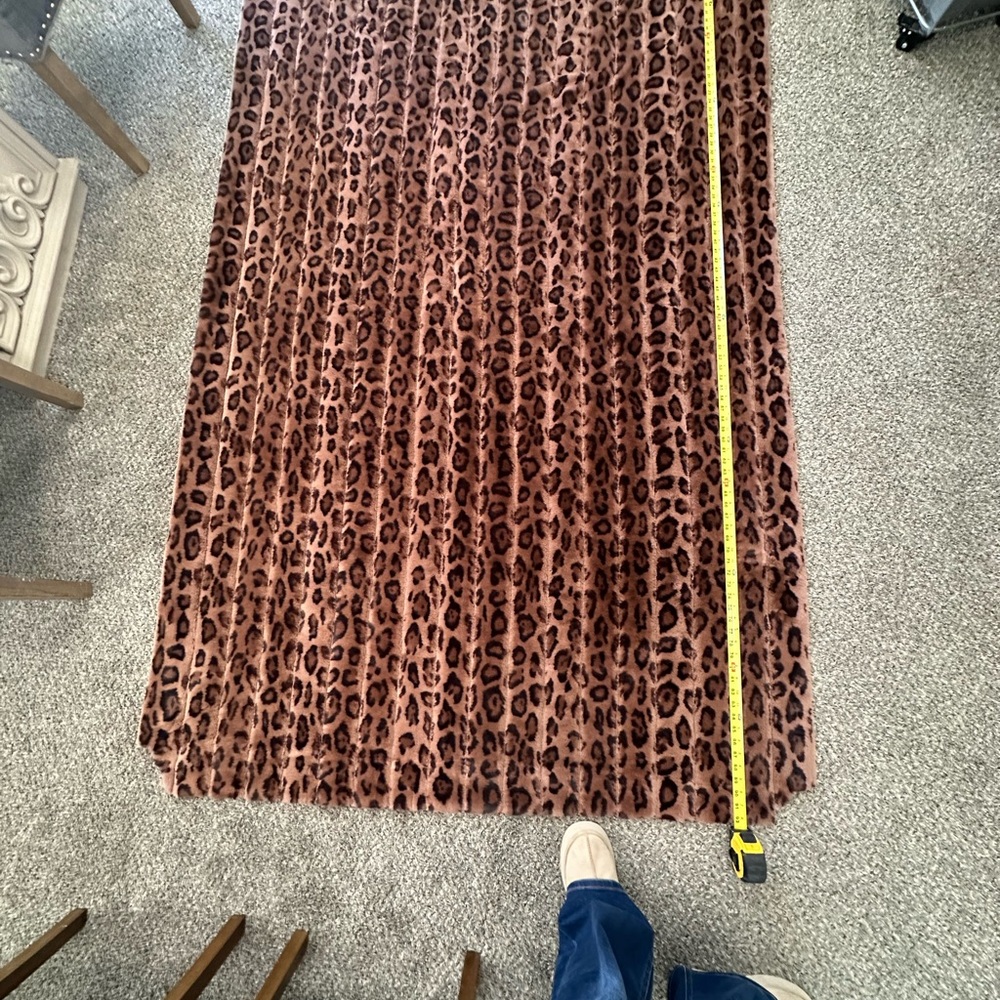 HANDMADE HEIFER BRAND Leopard Print MINKY FABRIC - Brown & Black